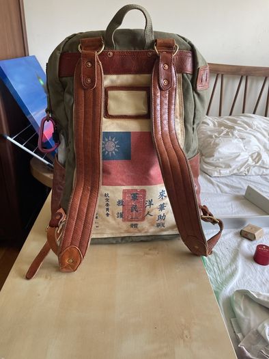 Military style leather Laptop/travel bag