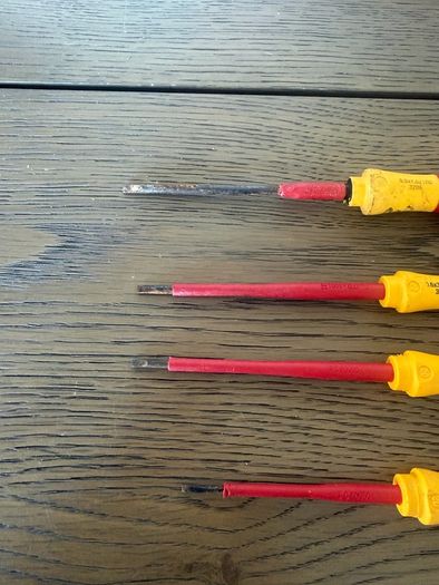 VDE Screwdrivers Flat Head Wiha Wera Stanley