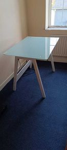 Glass office desk