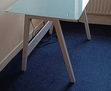 Glass office desk