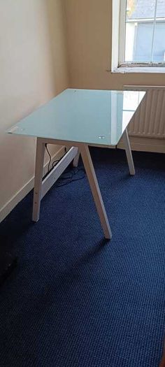 Glass office desk
