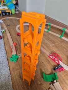 BRIO IKEA Wooden Train Track Bridge Supports