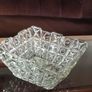 Art Deco Noughts & Crosses Glass Bowl Libochovice 1930s Image 7