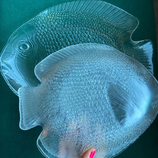 Arcoroc France Fish Platter and plates