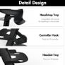 VR Headset and Touch Controllers Display Stand, Helmet & Handle Holder Mount Station for Quest 2 for Pico 4 MULTIPLE COLOURS AVAILABLE, SEE PHOTOS (FREE POSTAGE) Image 7