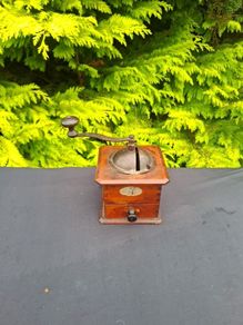 By post only old coffee grinder
