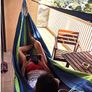 _Outdoor Camping Hammock, Outdoor Portable Canvas, 200Kg Capacity Lightweight with Carry Bag for Beach and Beach Hiking Image 6