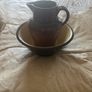 Antique Stoneware jug and Bowl Image 6