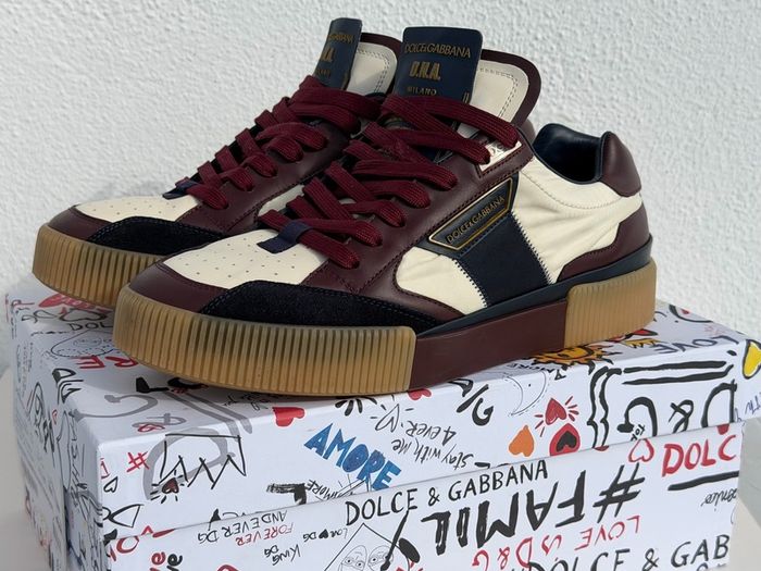 Dolce & Gabbana Miami Low Sneaker - Navy/Bordeaux