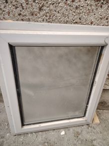 Pvc window 66cm wide X 77 cm height