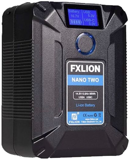Multiple v-mount -nano two/one/atto -fxlion-14.8 6.8Ah USB d-tap