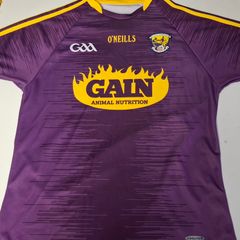 (Tight Fit) Wexford GAA O'Neills Hurling/Gaelic Football Jersey (Adult Medium) FREE POST