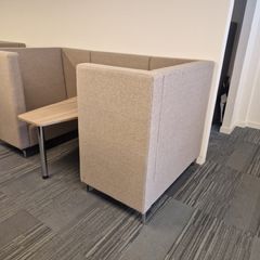 executive office 4 person seating booth