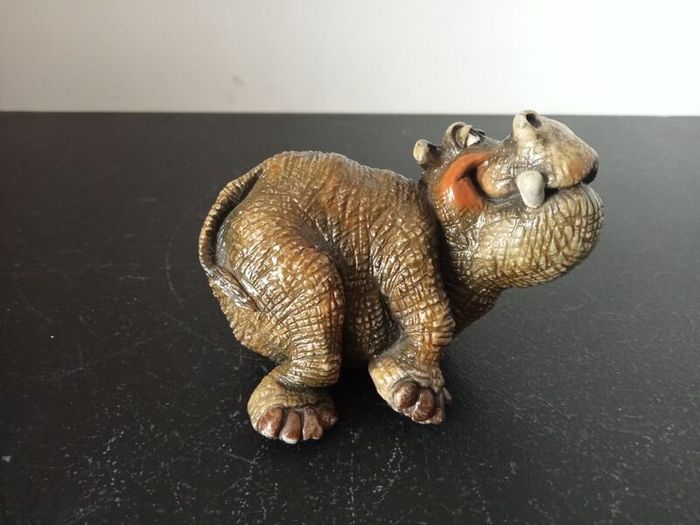John Raya Beasties of the Kingdom Hippo Figurine, Vintage 1986