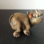 John Raya Beasties of the Kingdom Hippo Figurine, Vintage 1986 Image 2