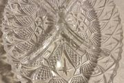 Vintage aperitif dish 4 compartments in chassed glass
