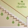 Wall Window Decal Christmas Baubles Decoration, Happy Christmas, Set of Christmas Decals, Santa's hat, Santa's hat decal Image 5