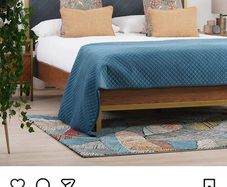 Stylish double bed frame "Fosta"