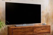 Solid Wood Floating TV Unit Wall Mounted TV Cabinet, Modern Entertainment Console