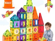 main image for ad XXL  Magnetic Tiles Magnetic Building Toy 181 PCS Magnet Blocks for Kids 3D Set