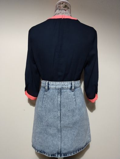 Vintage blue Denim Skirt, New With Tags