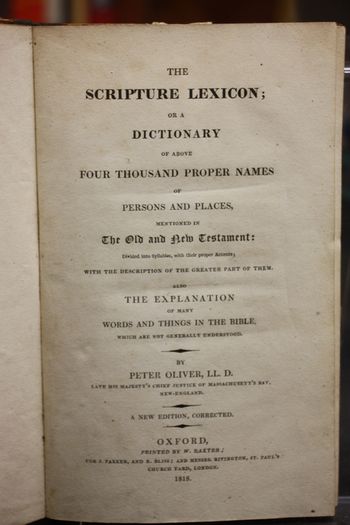 The Scripture Lexicon