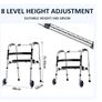 Walking Frame with Wheels & Seat,  Like New (1 Month Use) Image 6