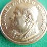 Vintage Gold Plated Pope John Paul II and Queen of Poland Our Lady Image 4