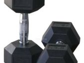 17.5 kg Hex Rubber Dumbells Pair