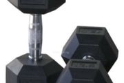 17.5 kg Hex Rubber Dumbells Pair