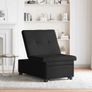 Sofa Bed Black 194 x 67 x 37 cm Fabric Image 2