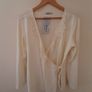 Personal Choice Cream Wrap Cardigan Image 3