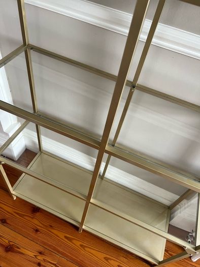 IKEA Vittsjo Shelving Unit Gold