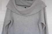 Aqua blue light knit wool jumper M - uk 14