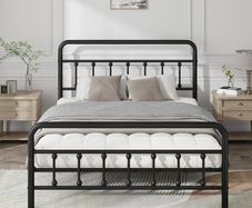 5ft Metal Bed Frame with Victorian Vintage Style