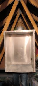 Recessed Gas Box with flue chimney extension
