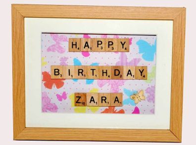 Scrabble Tile Picture Frame - Occassions