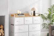 Industrial design with 7 drawers (Cloud white Oak beige) FREE P&amp;P