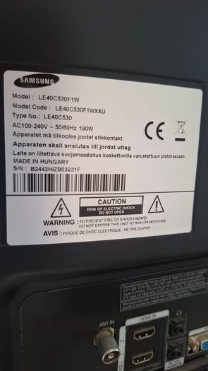 Samsung 40in TV