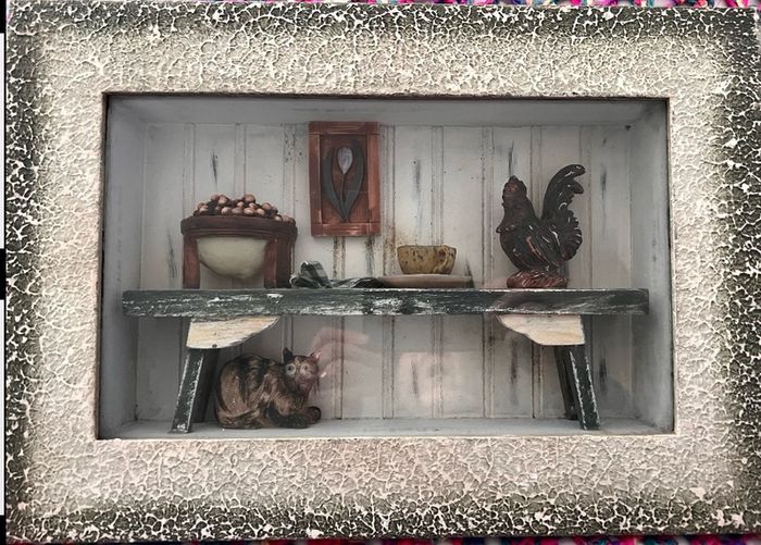 Vintage wall hanging "Old Country Kitchen Table"