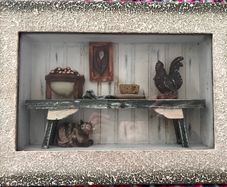 Vintage wall hanging "Old Country Kitchen Table"