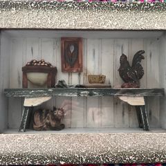 Vintage wall hanging "Old Country Kitchen Table"