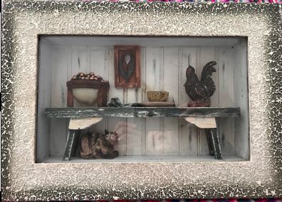Vintage wall hanging "Old Country Kitchen Table"