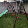 Double swing set with slide. Image 5