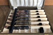 Vintage Set Of 6 Newbridge Table Knives