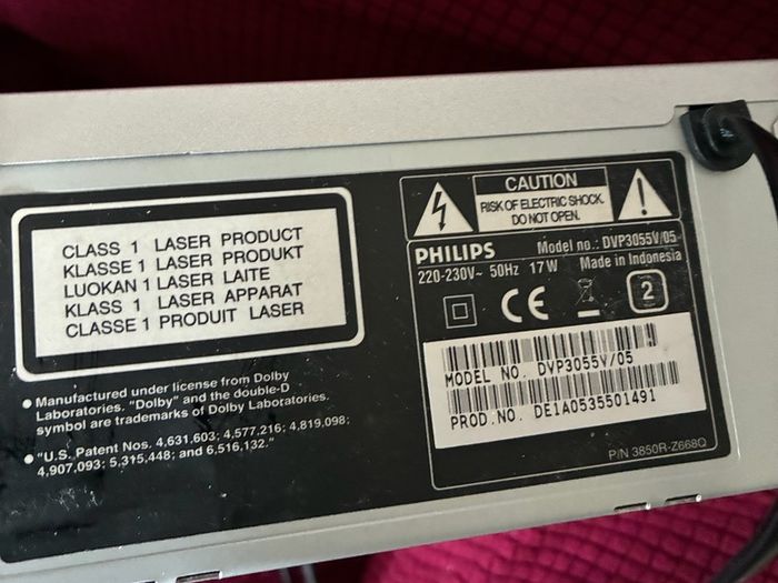 Philips DVD/ VCR Player