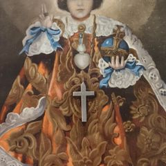 Child of Prague Gilt Framed Picture.1930s.