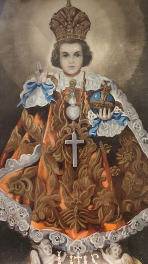 Child of Prague Gilt Framed Picture.1930s.