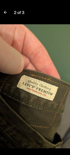 Levi 501 W34 L30 dark green