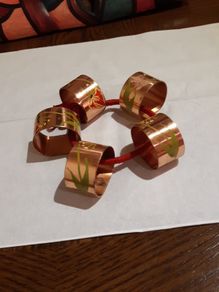 Copper serviette holders